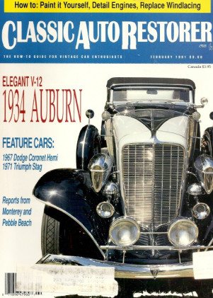 CLASSIC AUTO RESTORER 1991 FEB - 71 STAG, HEMI CORONET, 34 AUBURN 12-165